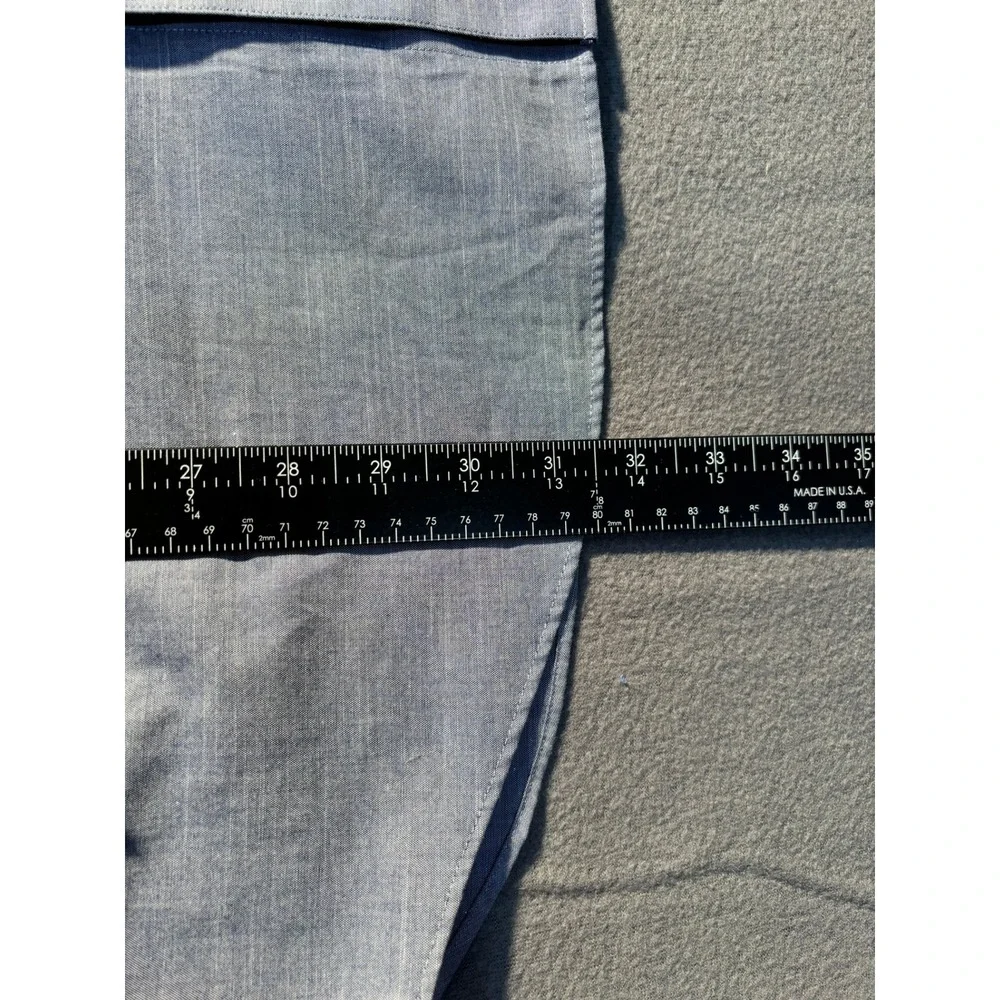 Banana Republic Dress Shirt Mens XL Blue Non-Iron Classic Fit Cotton Business